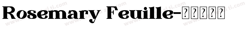 Rosemary Feuille字体转换